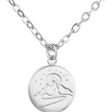 Little Taonga Round Mighty Maunga Necklace- Silver