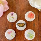 Madison Coulter Fabric Button Magnet Set