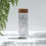 Little Taonga Round Kea Necklace- Silver