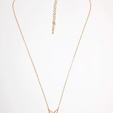 S+G Necklace Gold Mother of Pearl Butterfly