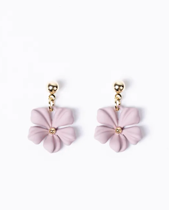 S+G Earrings Dangly Flower