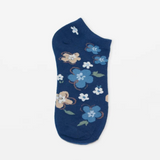 S+G Navy Flower Ankle Socks