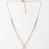 S+G Necklace Howlite Clover