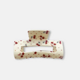 S+G Rectangle Hair Claw - Cherry