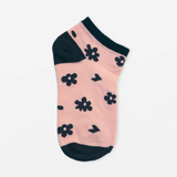 S+G Blush With Chocolate Flowers Ankle Socks