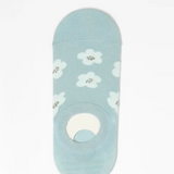 S+G Trainer Socks - Baby Blue Daisy