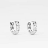 S+G Silver Crystal Huggies