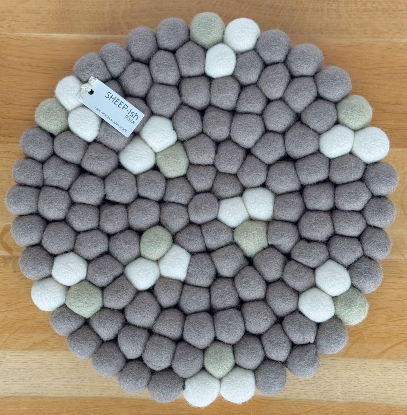 Sheepish Design - Felt Ball Pot Stand