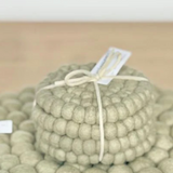 Sheepish Design - Felt Ball Coasters