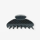 S+G Black with White Dots Hair Claw
