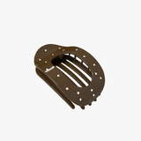 S+G Hair Claw Oblong Dotty Espresso